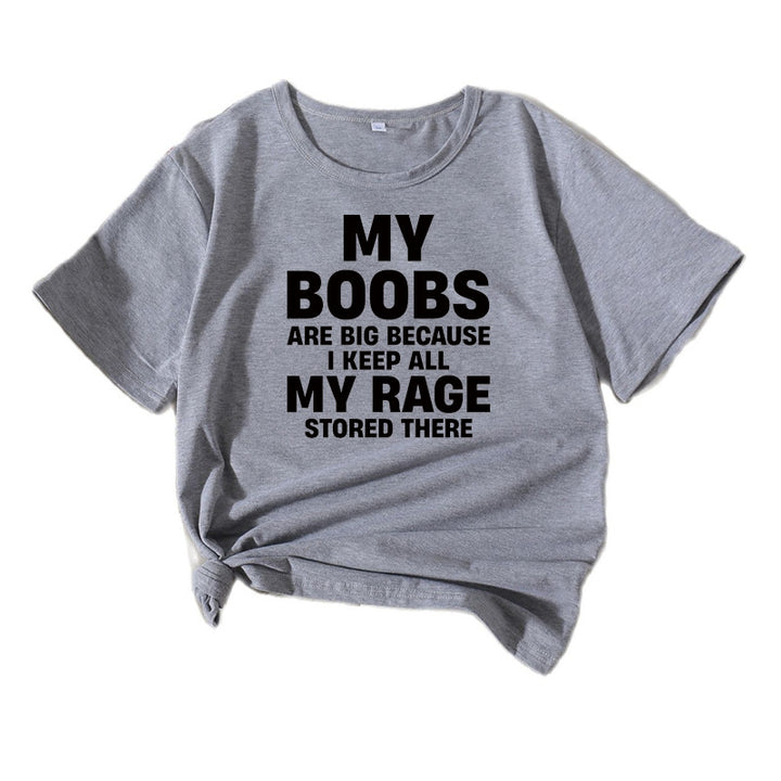 Women's Eye-Catching Statement Graphic T-Shirt Lune London