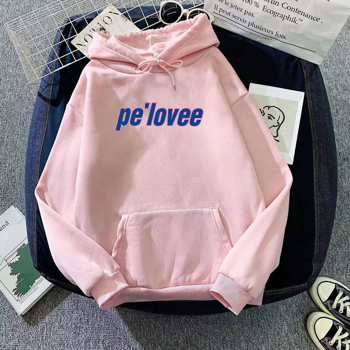Women's hoodie with modern lettering Chic & Stil 1772612762