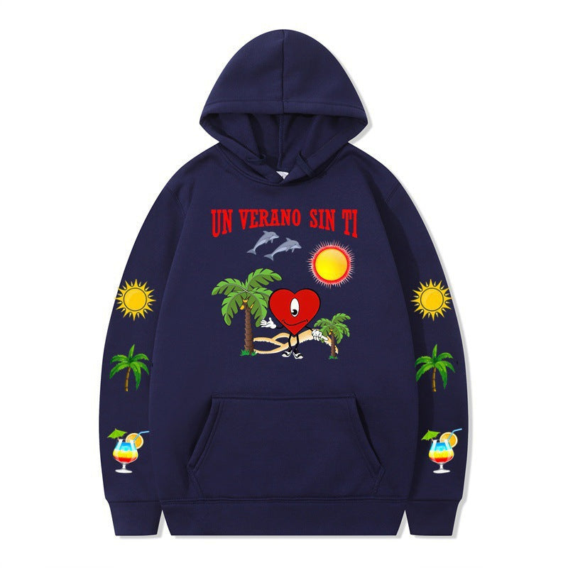Women's hoodie with vibrant summer motif and comfortable fit Lune London