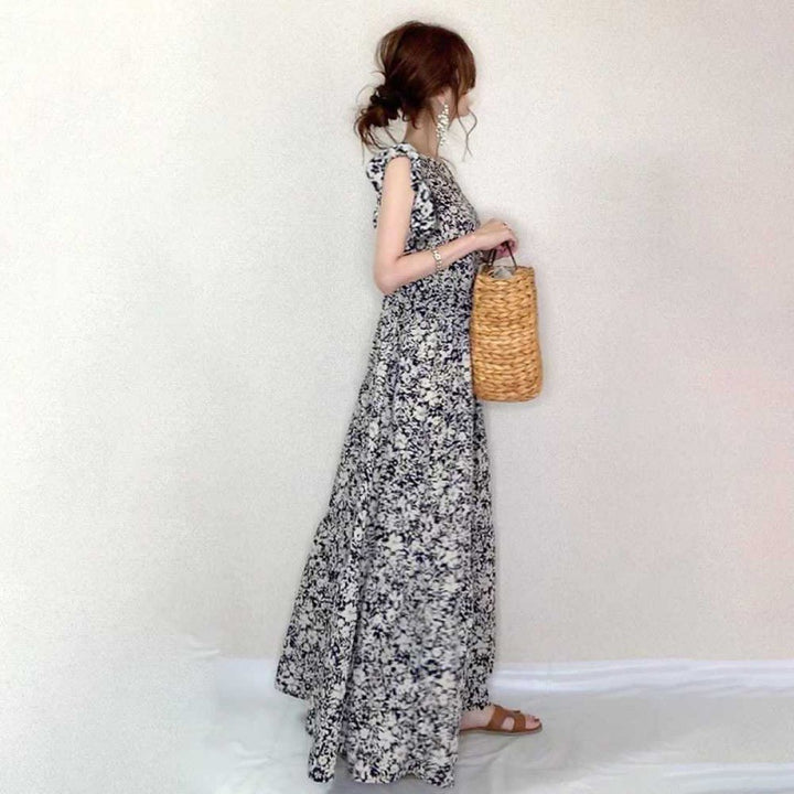 Chic and Stylish Floral Maxi Dress with Ruffle Details