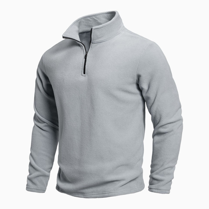 Women's fleece pullover with short zipper Lune London