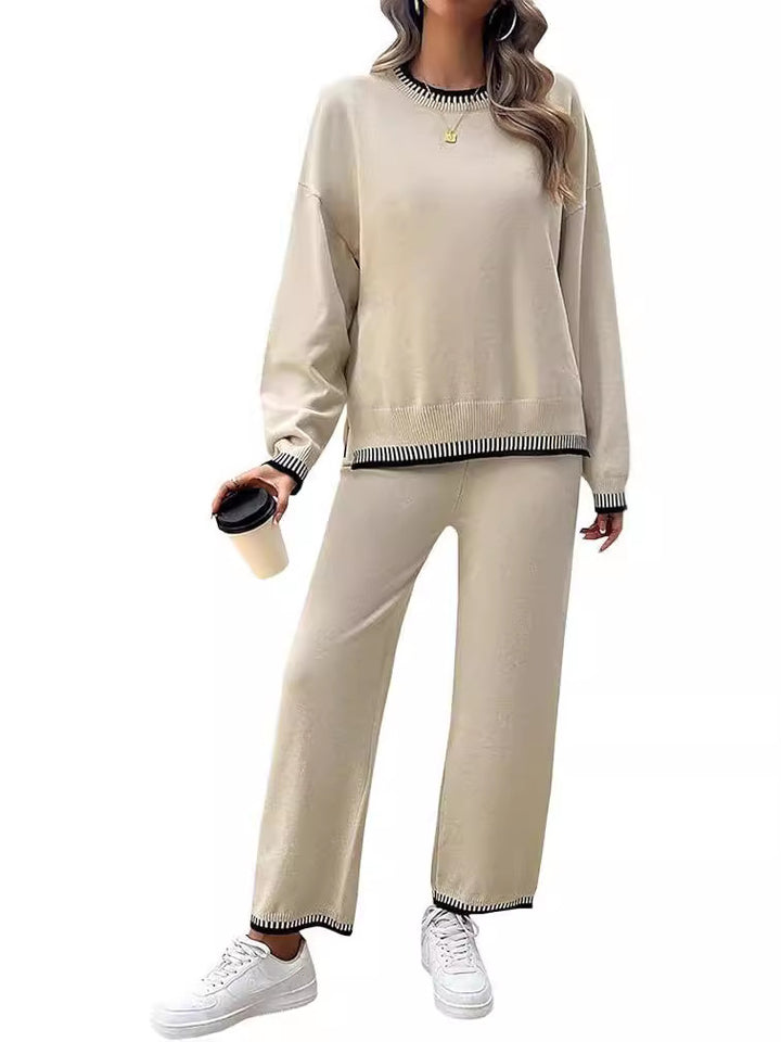 Ladies comfortable knit set with elastic waistband Lune London