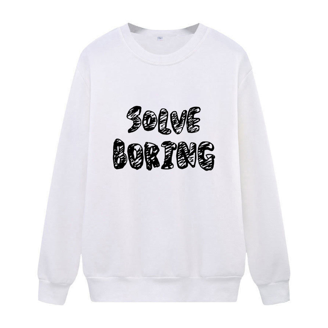 Women's casual sweatshirt with creative lettering Chic & Stil