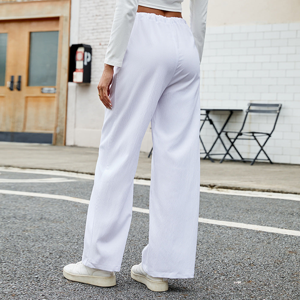 Pantalons de jogging amples pour femmes avec taille élastique et poches pratiques Chic & Stil