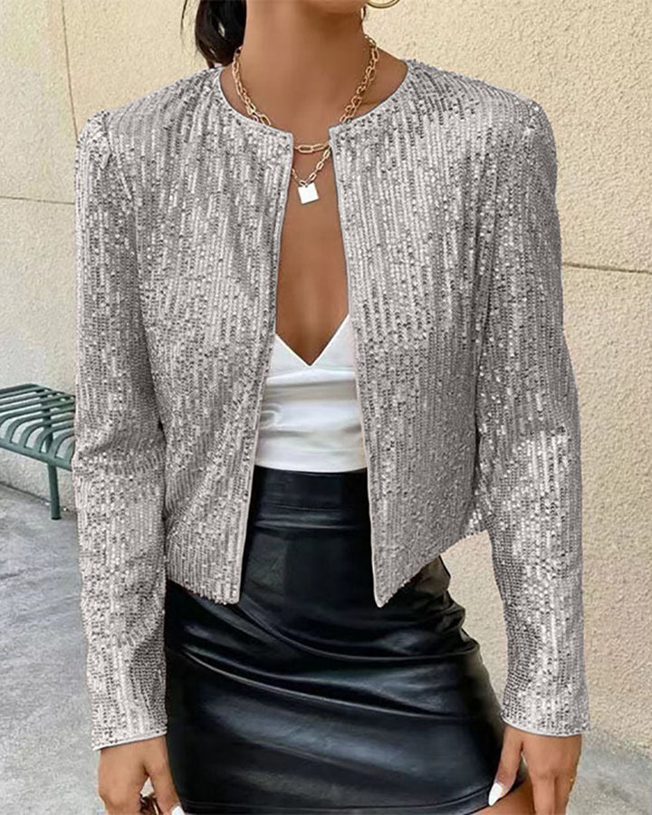 Lune London | Smarter Glittering Stand Collar Short Coat