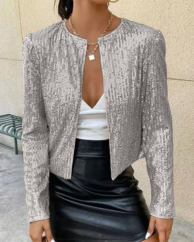 Lune London | Smarter Glittering Stand Collar Short Coat