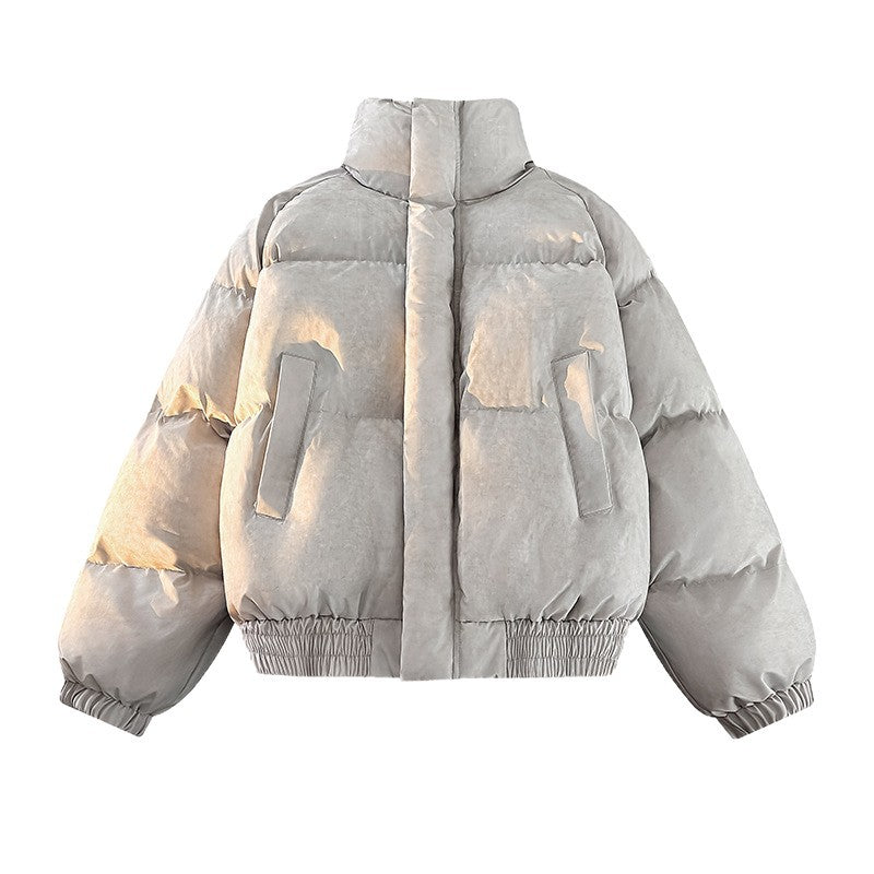 Stylish down jacket for ladies with high collar and elastic sleeves Lune London