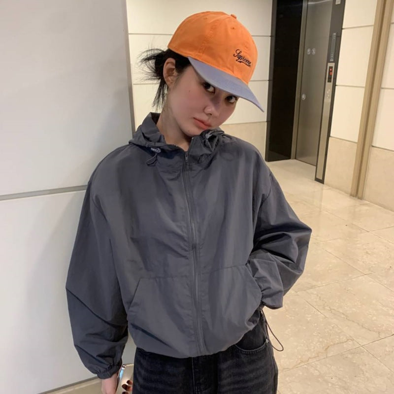 Veste coupe-vent légère pour femme avec cordon de serrage réglable Chic & Stil