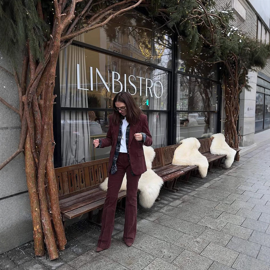 Refined leather gloves for ladies Lune London