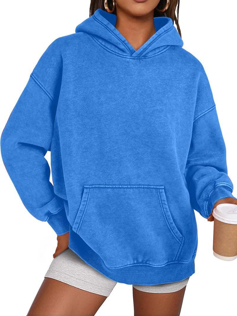 Lune London Cozy Oversized Sweater for Women with a Practical Kangaroo Pocket