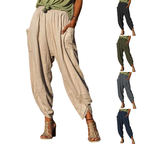 Women Casual Cut Harem Pants Lune London