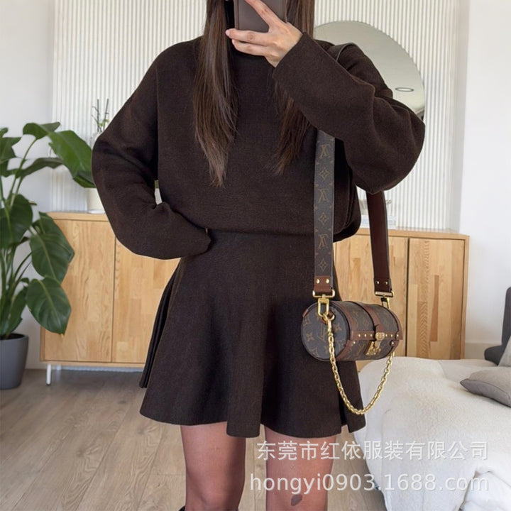 Robe sweat décontractée pour femmes avec des manches hautes Chic & Stil