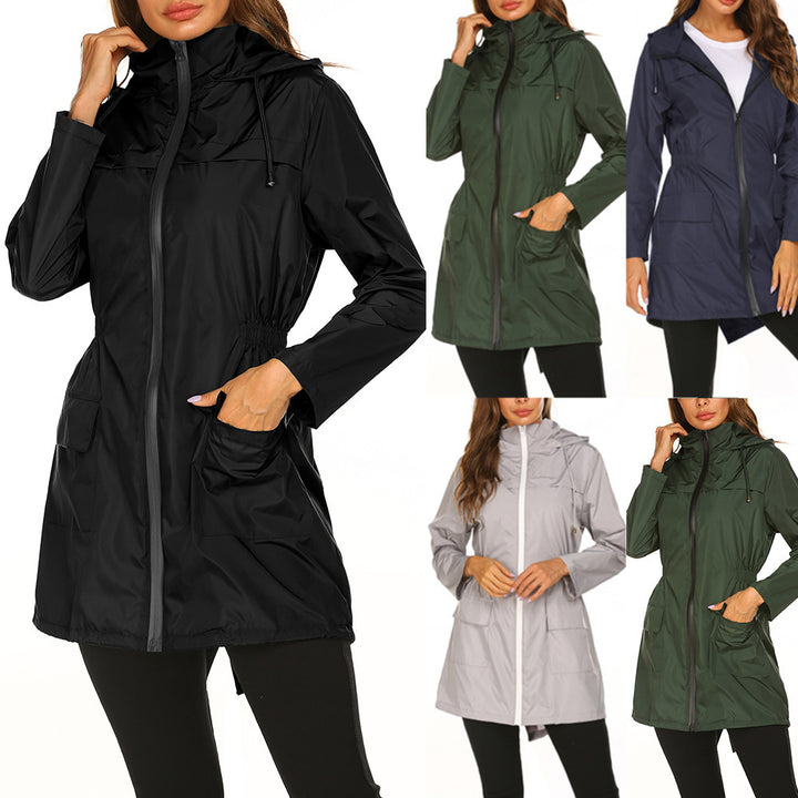 Practical leisure jacket for women with adjustable waist and large pockets Lune London