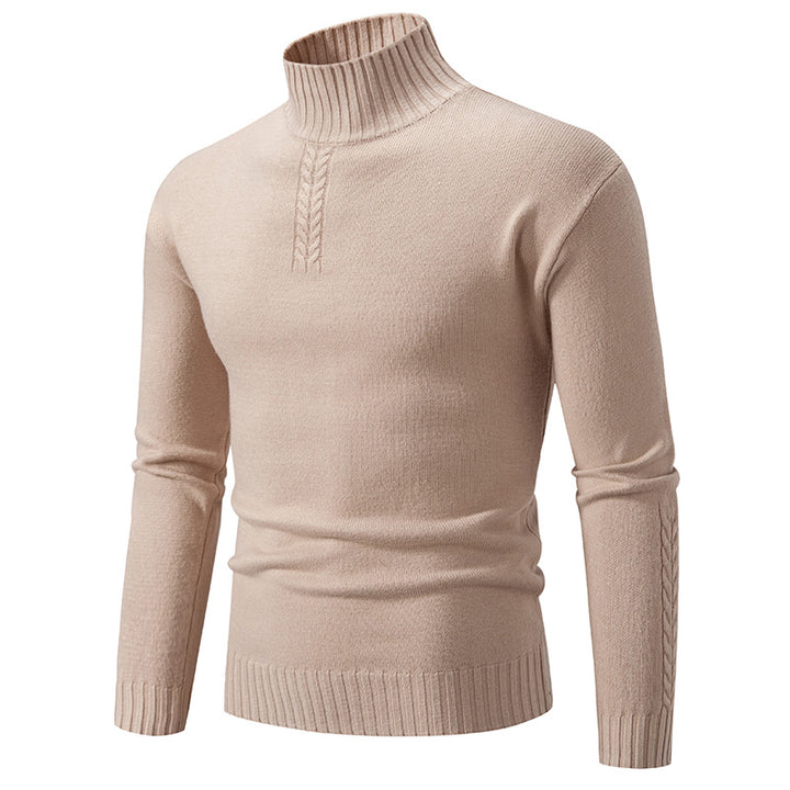 Thick knit crew neck sweater for men Lune London