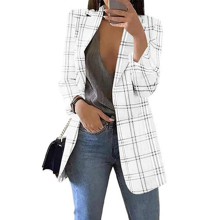 Plaid blazers for women with a modern cut and casual Lune London