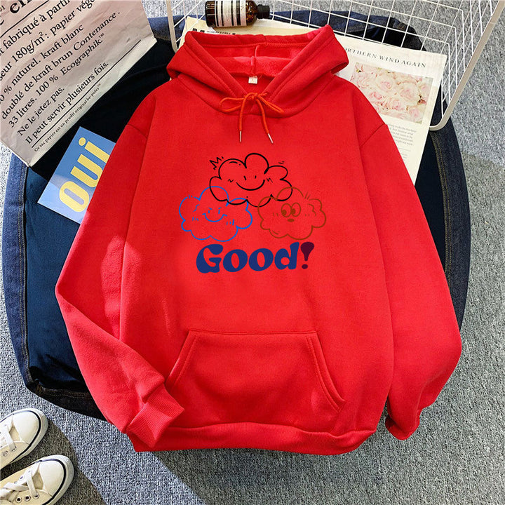 Women's hoodie with creative cartoon design and comfortable fit Chic & Stil