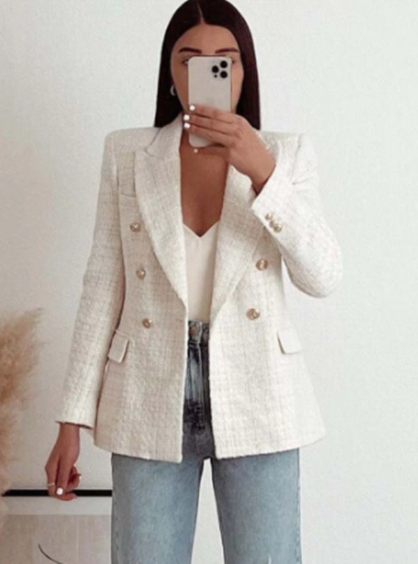 Dames Élégant Blazer avec motif fin Lune London