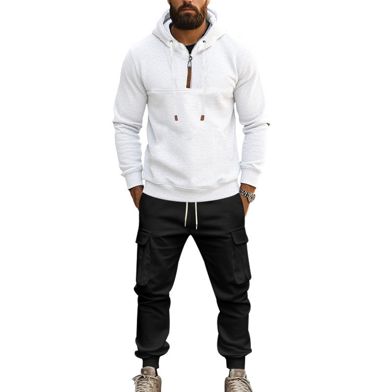 Men's Casual Hoodie and Cargo Pants Set Lune London