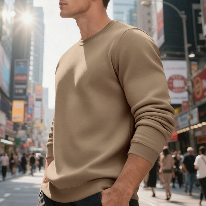 Casual sweater for men with round neck and comfortable cuffs Lune London