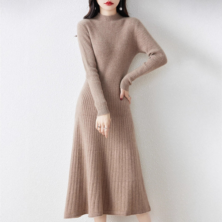 Ribbed knit dress for women with elegant design Lune London