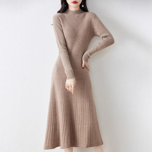 Ribbed knit dress for women with elegant design Lune London