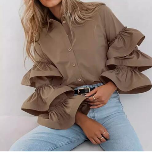 Fitted ruffled column bust for women Lune London