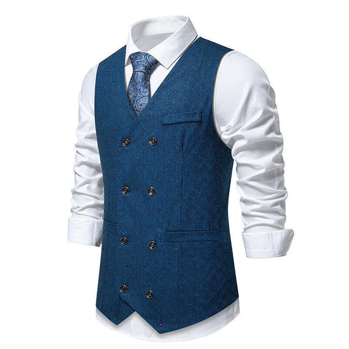 Elegant double-breasted jacket for men with decorative pattern Lune London