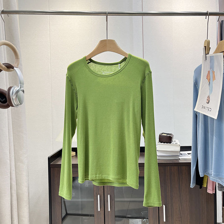 Chemise à manches longues pour femmes en jersey doux avec coupe ergonomique Chic & Stil