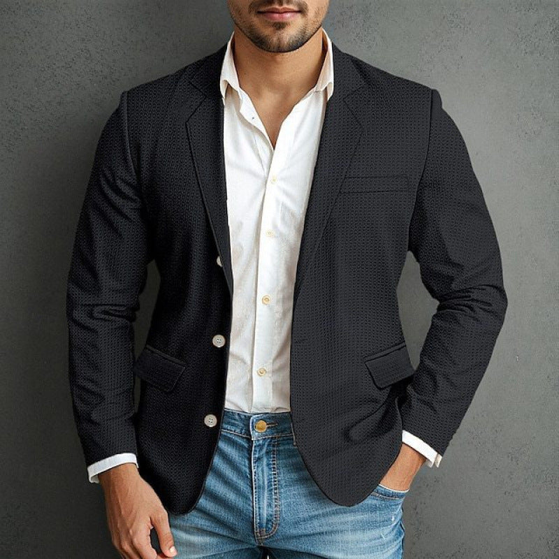 Elegant blazer for men with a textured design and practical pockets Lune London
