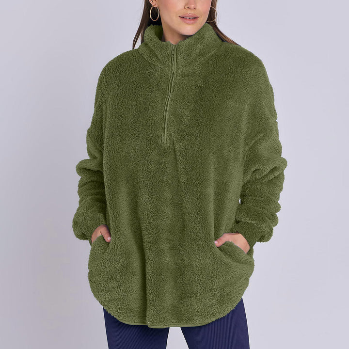 Ladies cozy zip sweater Lune London