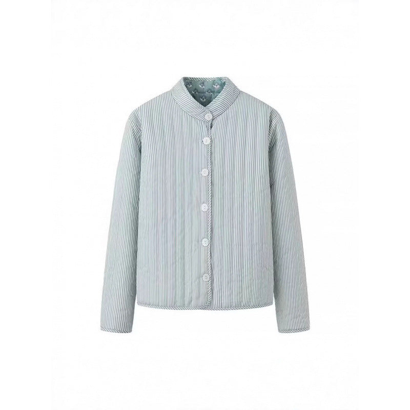 Reversible cotton jacket for women with elegant print Lune London