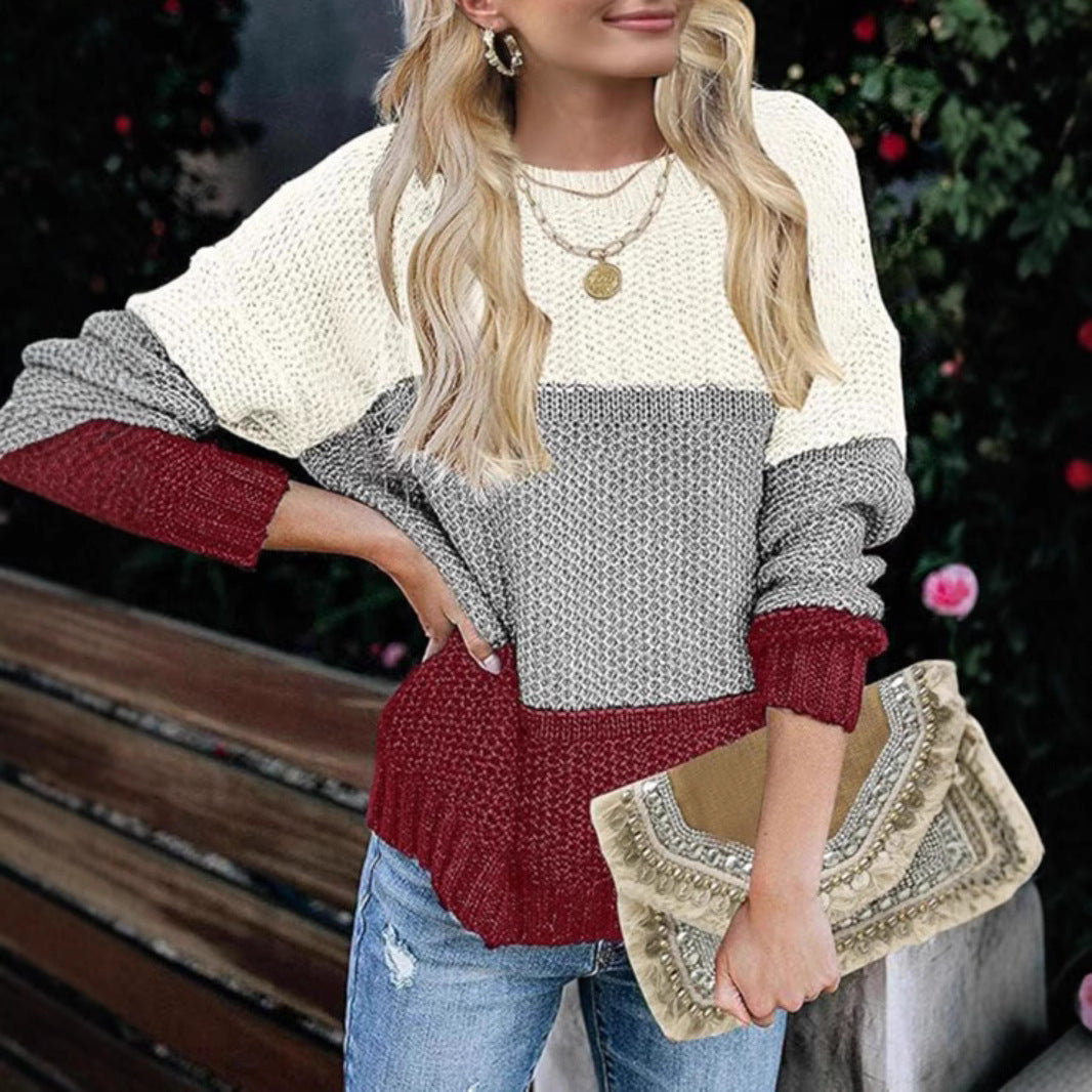 Casual knit sweater for women with structured design Lune London