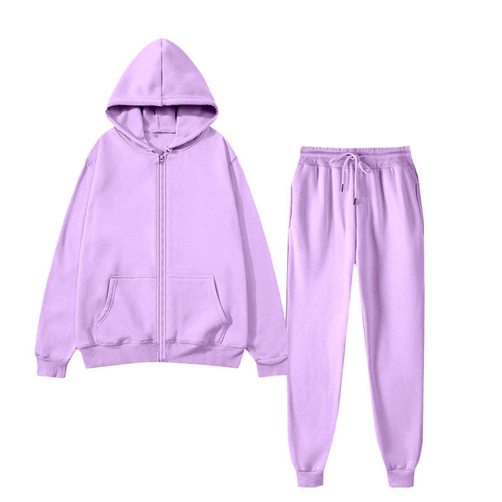 Ensemble de hoodie pour femmes avec une coupe confortable et fermeture éclair Chic & Stil