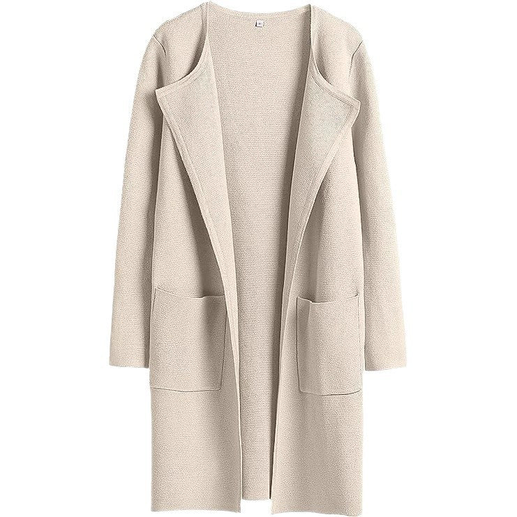 Knit coat for women with a relaxed fit and practical pockets Lune London