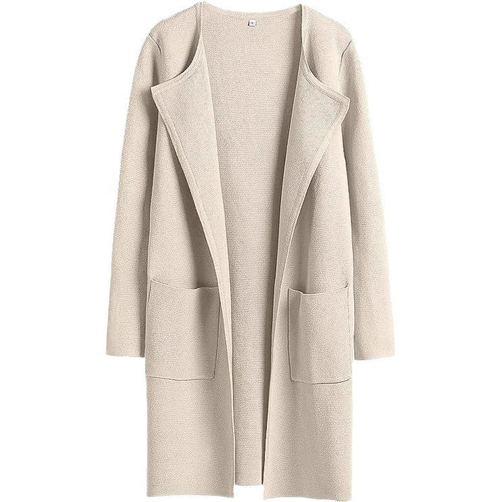 Knit coat for women with a relaxed fit and practical pockets Lune London