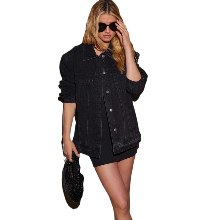 Chic & Stil Oversized Denim Jacket for Women