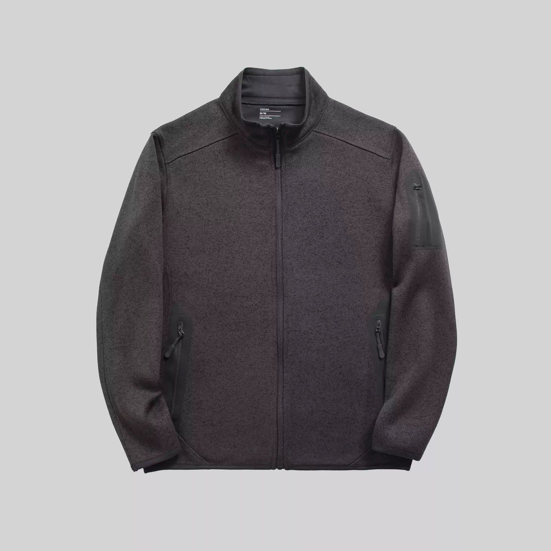 Veste en polaire pour femmes avec poches latérales zippées et col haut Chic & Stil