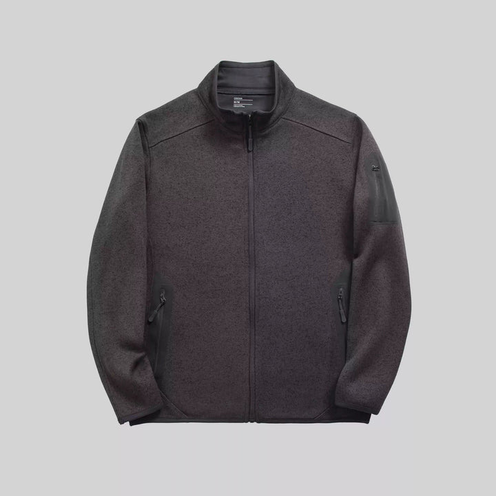 Veste en polaire pour femmes avec poches latérales zippées et col haut Chic & Stil
