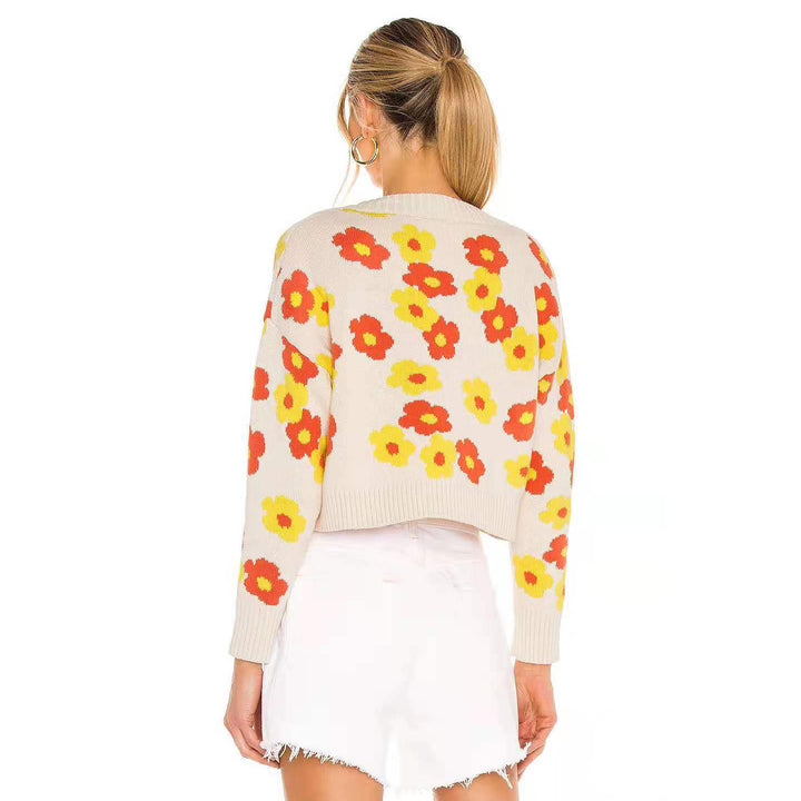 Lune London floral design women's cardigan
