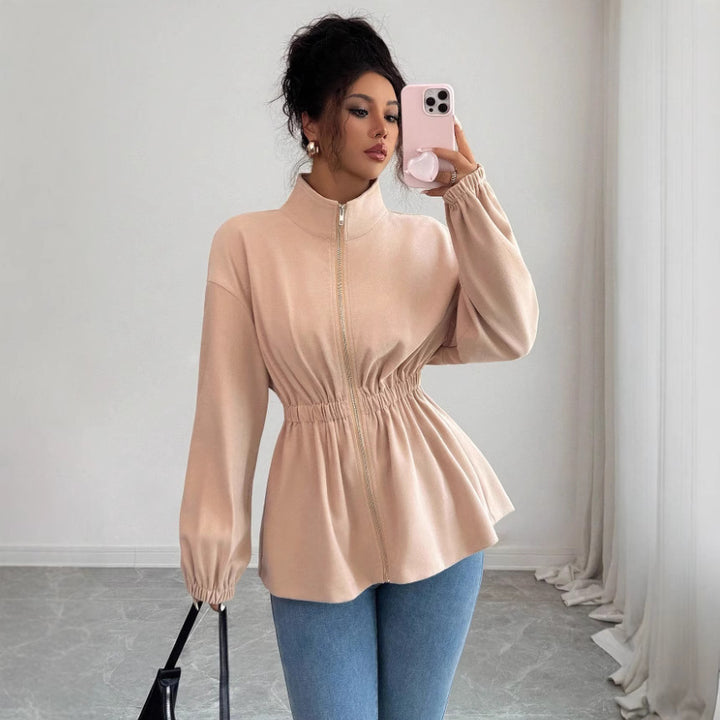 Trendy blouson jacket for women with fitted design Lune London