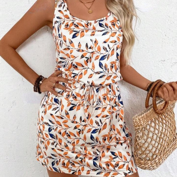 Chic Floral Mini Leisure Dress for Women