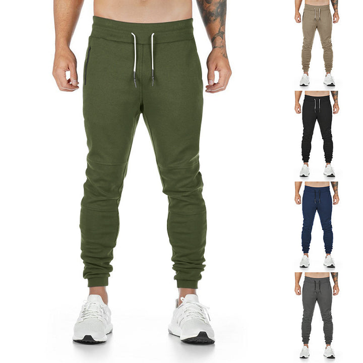 Sporty jogging pants for men with modern side pockets and elastic waist Lune London