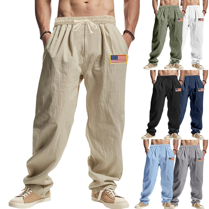 Casual cargo pants for men with adjustable waist and practical side pockets Lune London