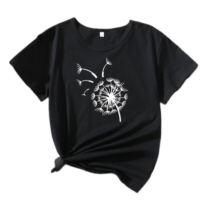 Women Graphic T-Shirt Dandelion Relaxed Fit Lune London