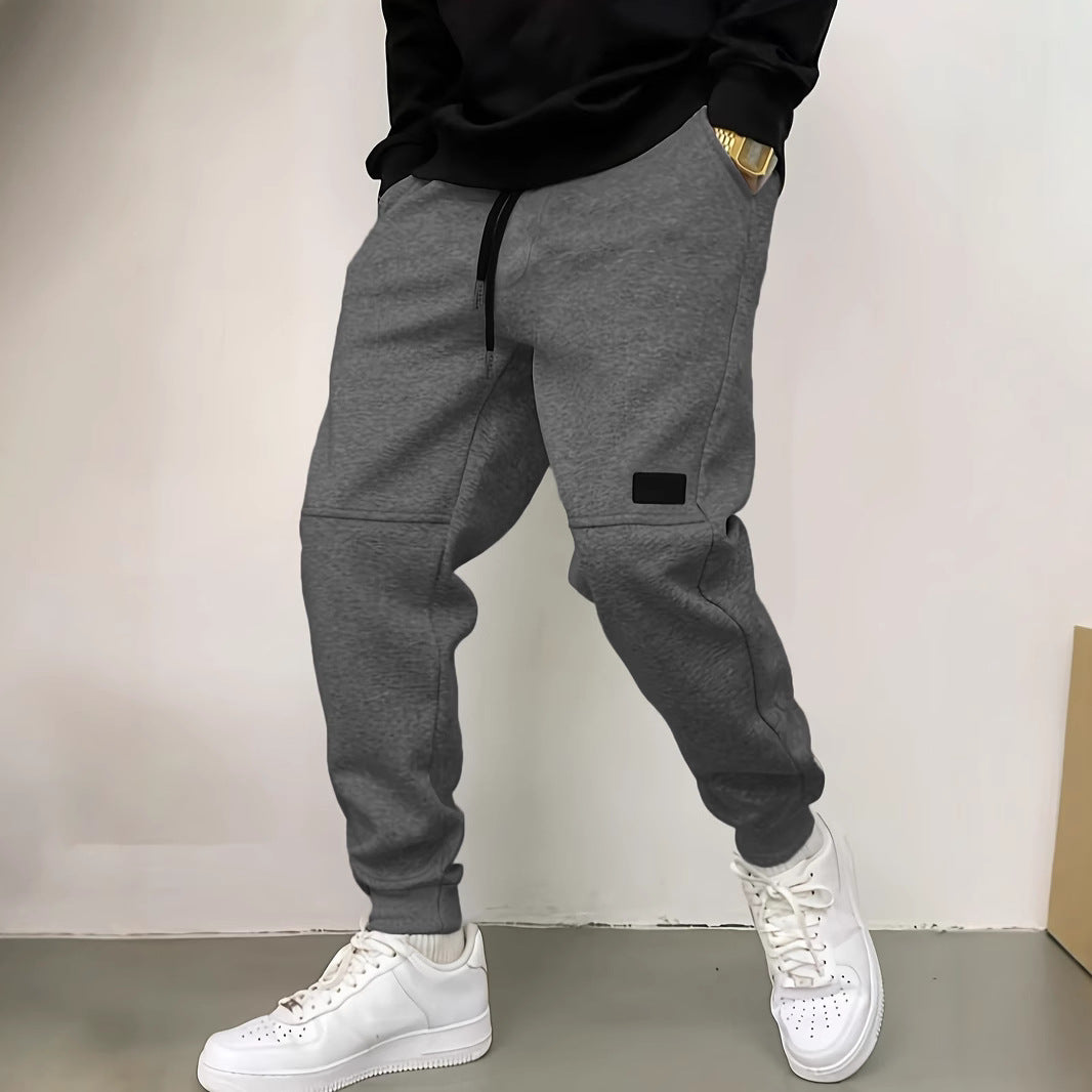 Sporty jogger pants for men with side zipper details Lune London