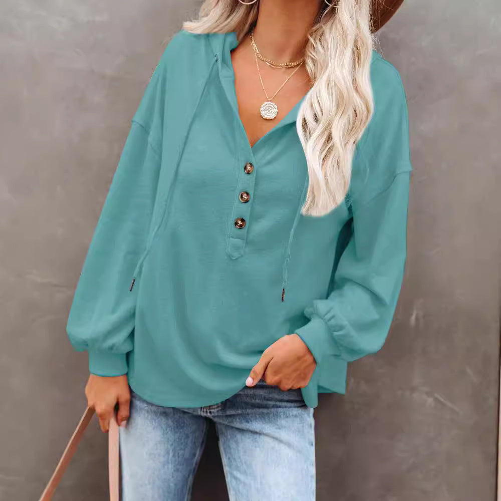 Lune London Women's Casual Hooded T-shirt