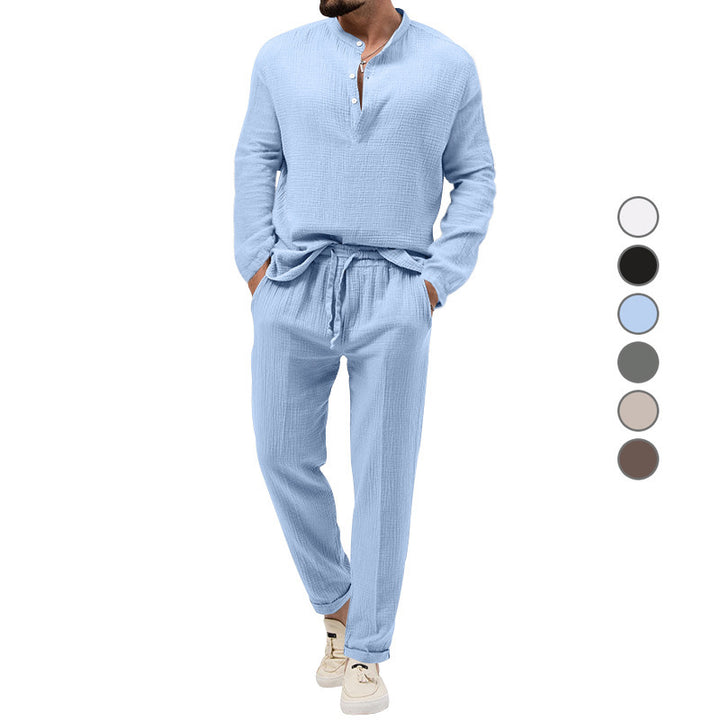 Chic and Stylish Leisure Suit for Men with Patterns