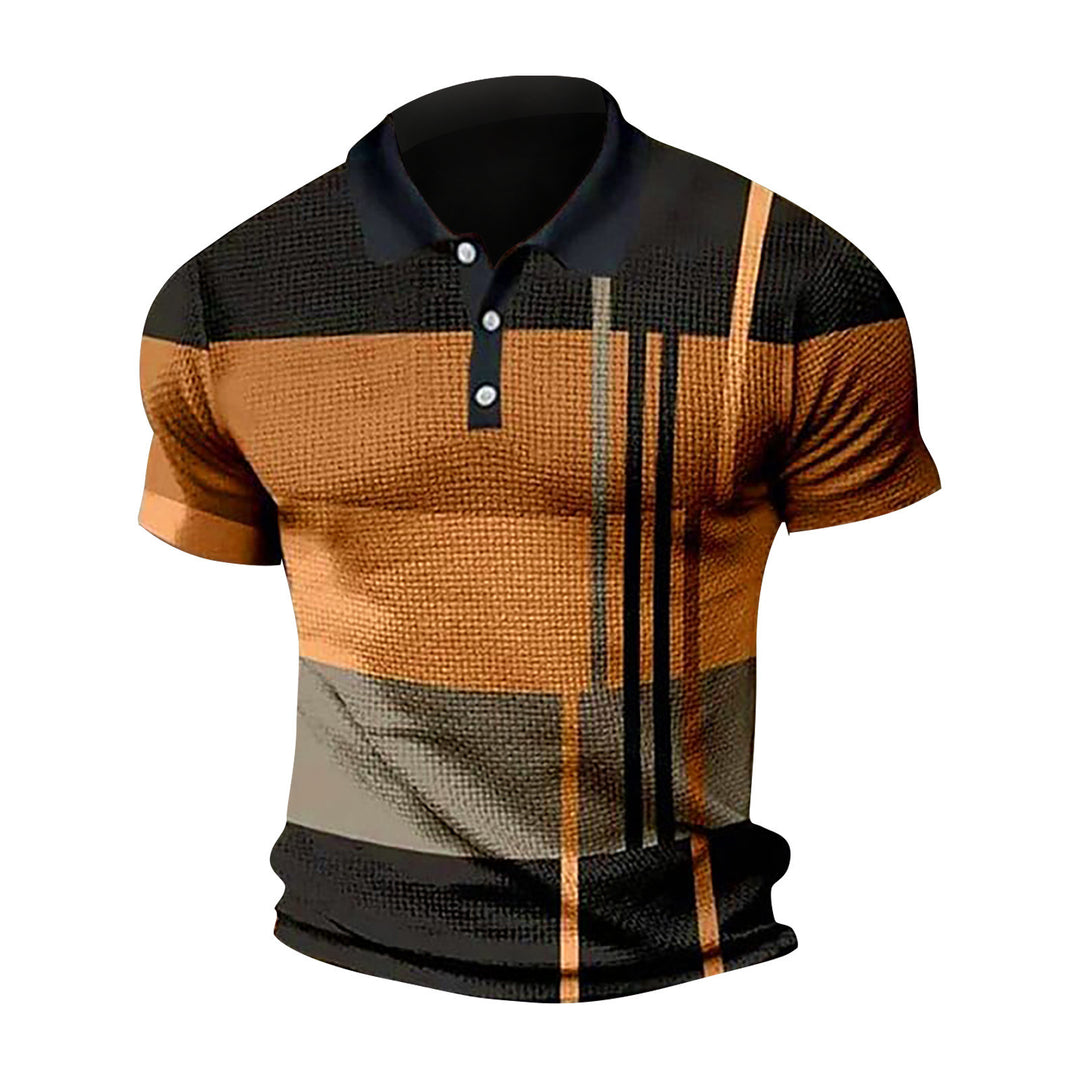 Men's Polo with a modern graphic design and short sleeves Lune London