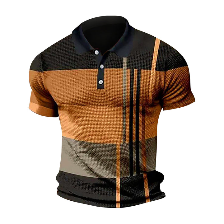 Men's Polo with a modern graphic design and short sleeves Lune London