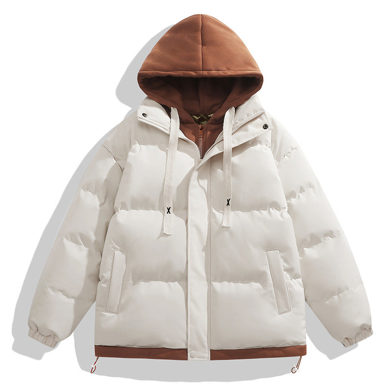 Ladies trendy puffer jacket with removable hood and practical pockets Lune London